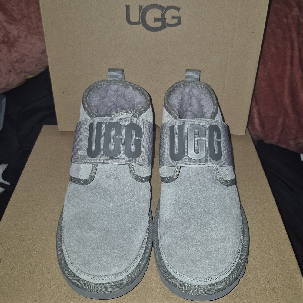 UGG Light Gray Suede Slip-Ons Size 8